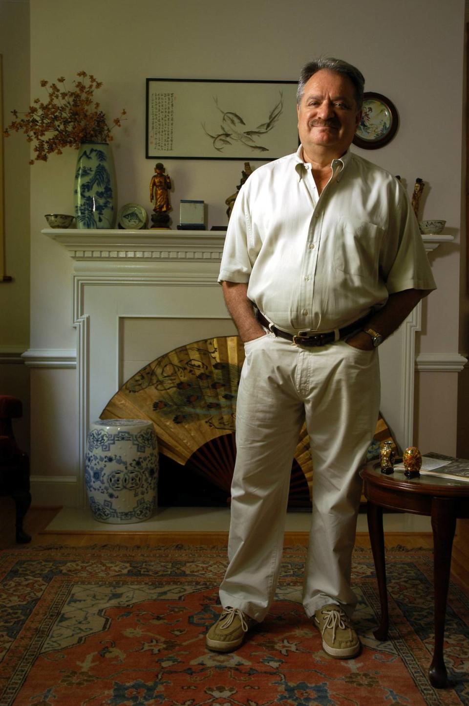 Poet-in-residence John Balaban in his Cary home.