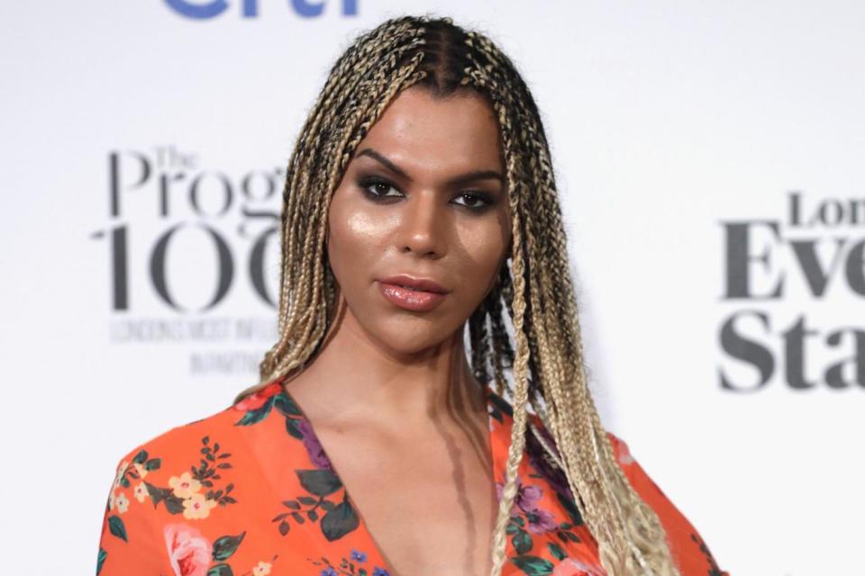 Flower power: Munroe Bergdorf in Missguided (Getty Images)