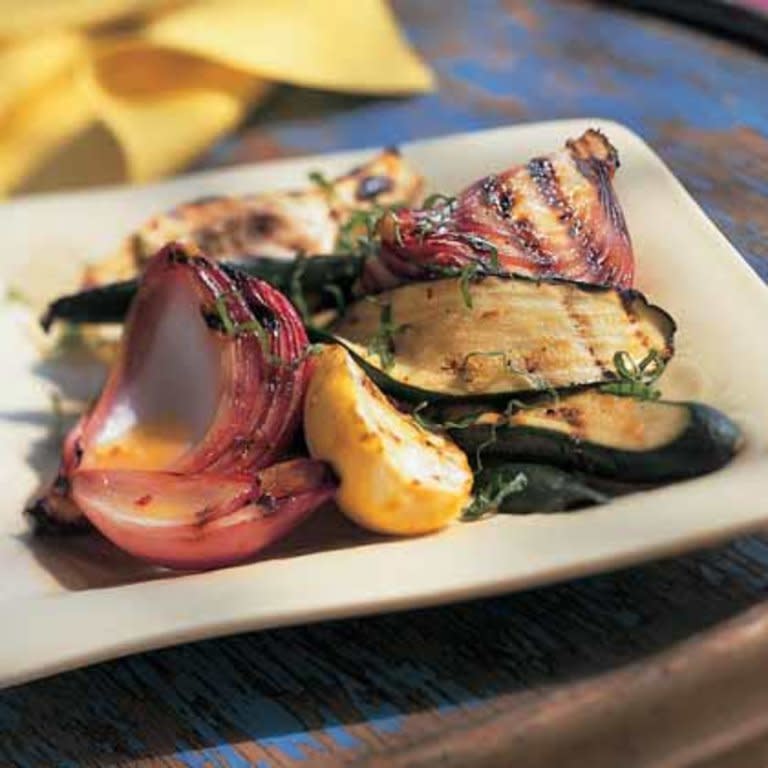 Grilled Zucchini-and-Summer Squash Salad