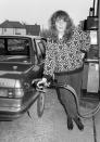 <p>Sarah Ferguson is photographed pumping her own gas in Hampshire one month before getting engaged to Prince Andrew. <br></p>