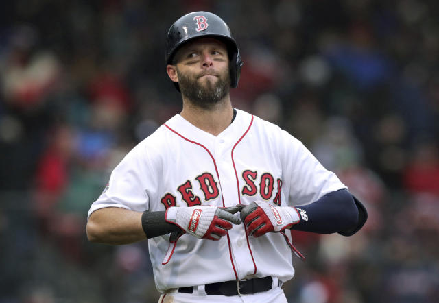 Dustin Pedroia Autographed Red Sox Memorial Day Game-Used Jersey worn in  the May 26th Red Sox game vs. Atlanta Braves