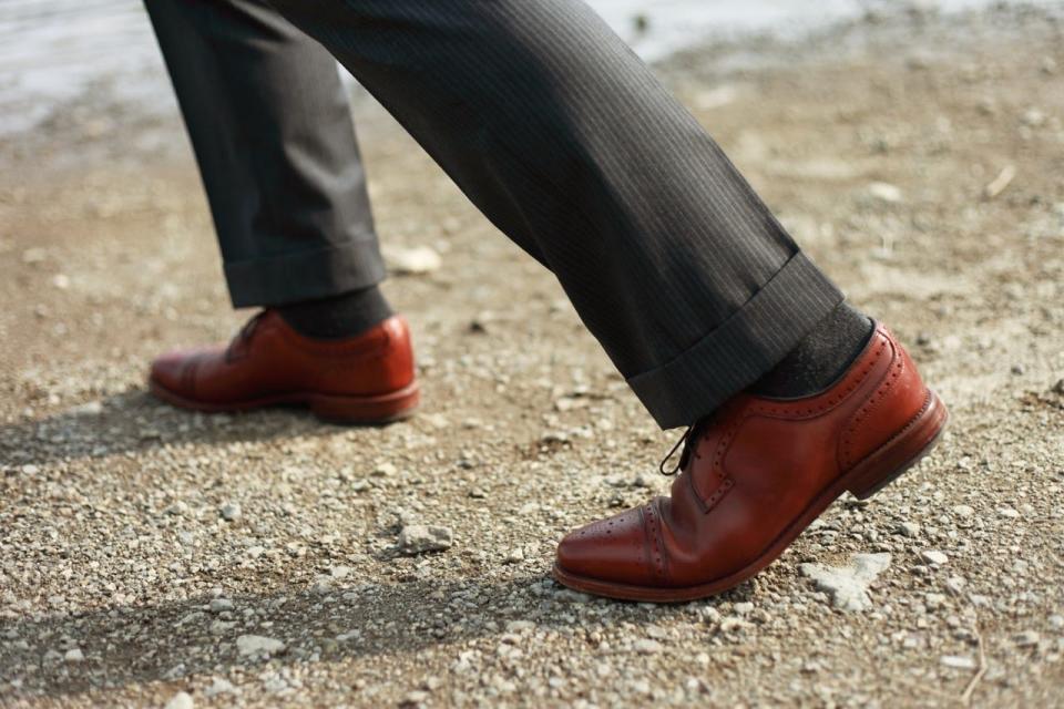 Brown dress shoes