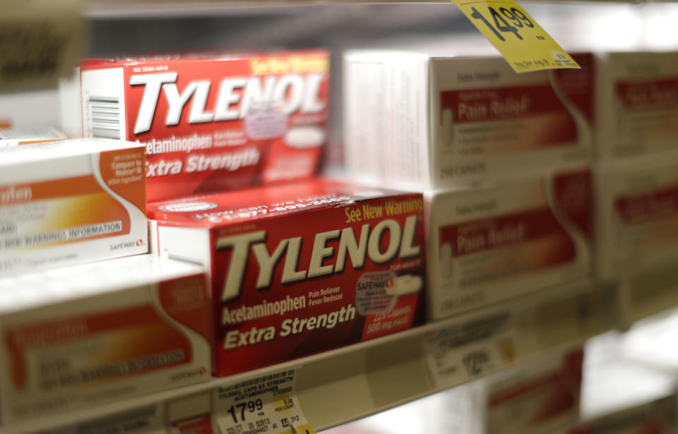 Tylenol on shelf. Source: Getty Images