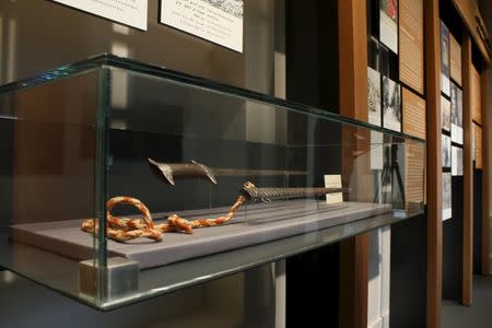 Swords are exhibited inside the Bin Jelmood house, a museum funded by the Qatari government, in Doha, Qatar November 10, 2015. REUTERS/Naseem Zeitoon