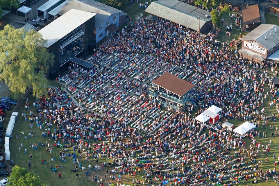 A packed crowd at Tag's Summer Stage in Big Flats. The Chemung County venue is celebrating its 30th anniversary this summer.