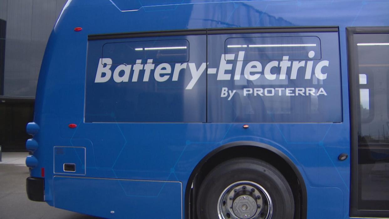 The City of Edmonton bought 60 electric buses from the U.S. company Proterra. Court documents show the buses have broken down often, costing the city about $1.3 million US. (Dave Bajer/CBC - image credit)