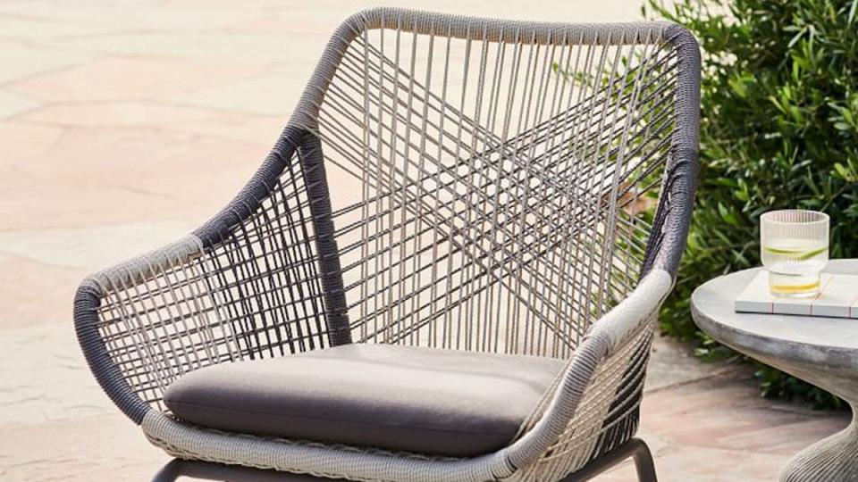 You can pick up one of these stylish West Elm outdoor chairs at a 5% discount.