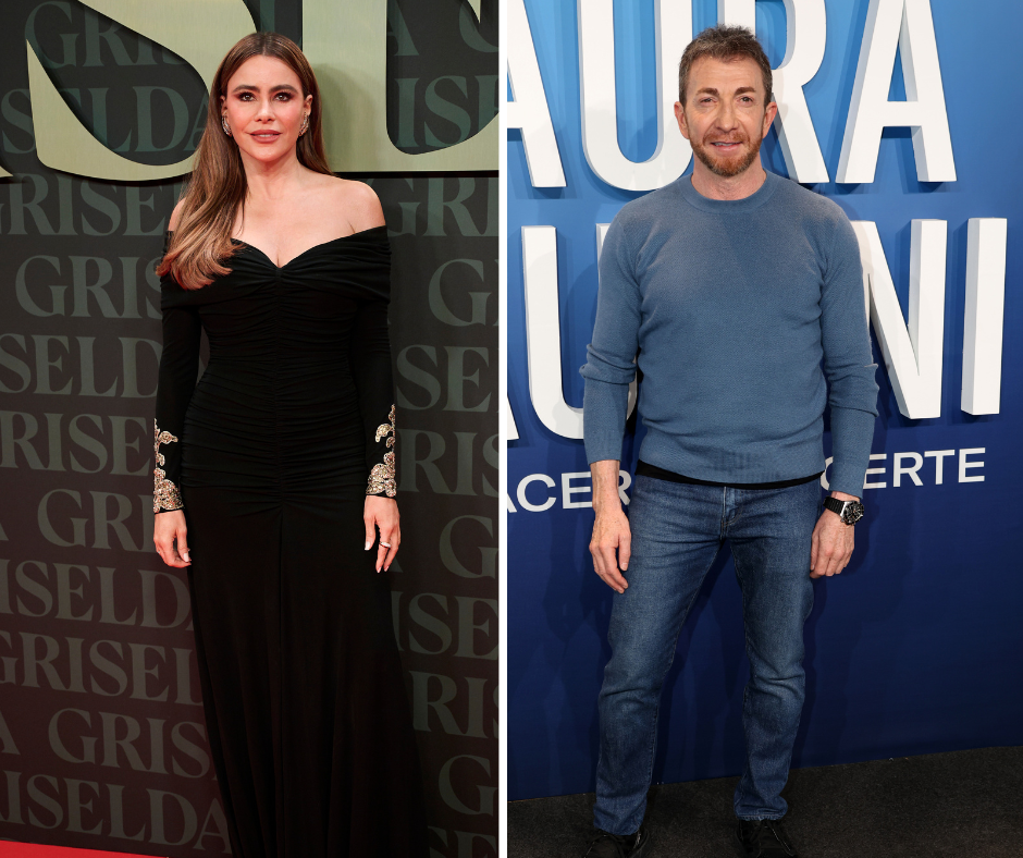 Sofía Vergara y Pablo Motos. Photo by Carlos Alvarez/WireImage | Photo By Antonio Gutierrez/Europa Press via Getty Images 