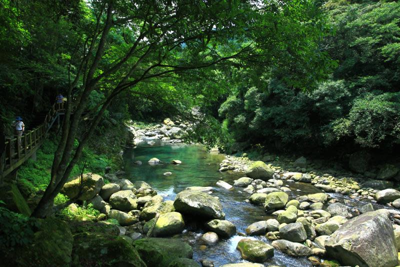 蓬萊溪護魚步道（圖片來源：苗栗文化觀光旅遊網）