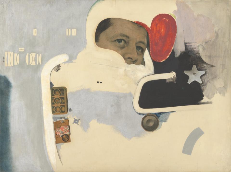 Richard Hamilton, Towards a definitive statement on the coming trends in menswear and accessories (a) Together let us explore the stars (1962) (© The estate of Richard Hamilton/Tate)