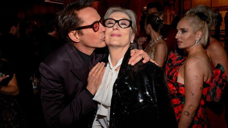 Robert Downey Jr. and Meryl Streep