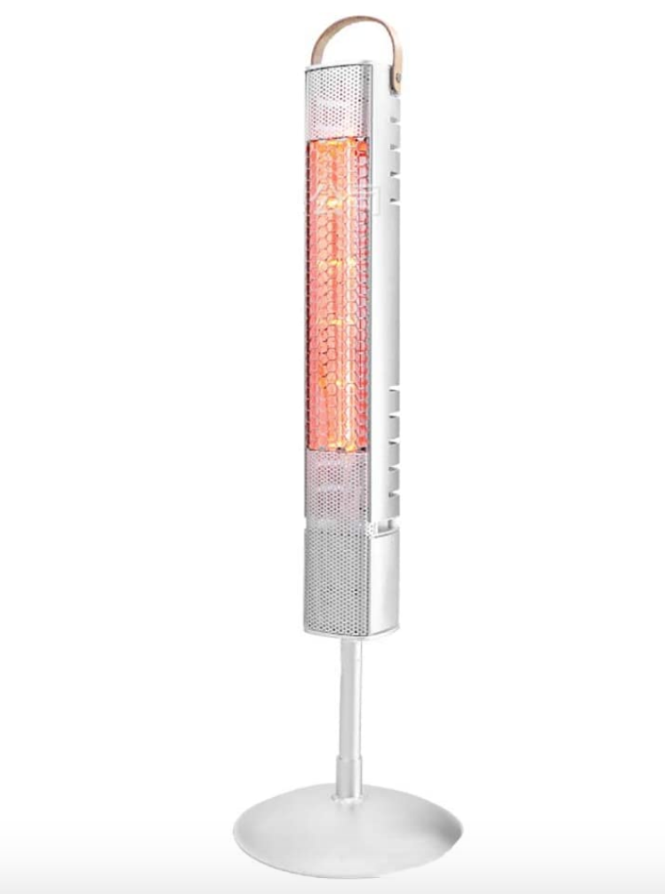 Carbon Infrared Heater, 800W Electric Patio Heater Indoor/Outdoor Standing Heater .