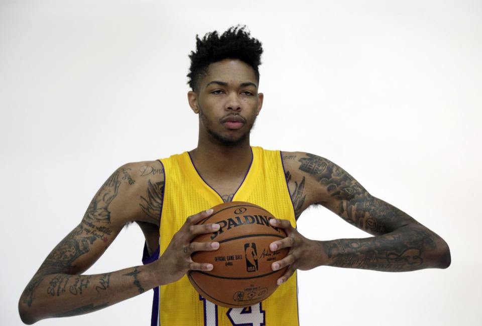 Lakers fans hope No. 2 overall pick Brandon Ingram can become L.A.'s newest star. (AP)