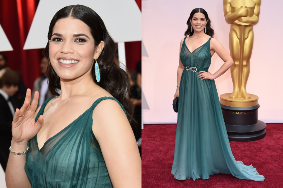 Actress America Ferrera attends the 87th Annual Academy Awards at Hollywood & Highland Center on February 22, 2015 in Hollywood, California.  (Photo by Michael Buckner/WireImage)
(Photo by Steve Granitz/WireImage)