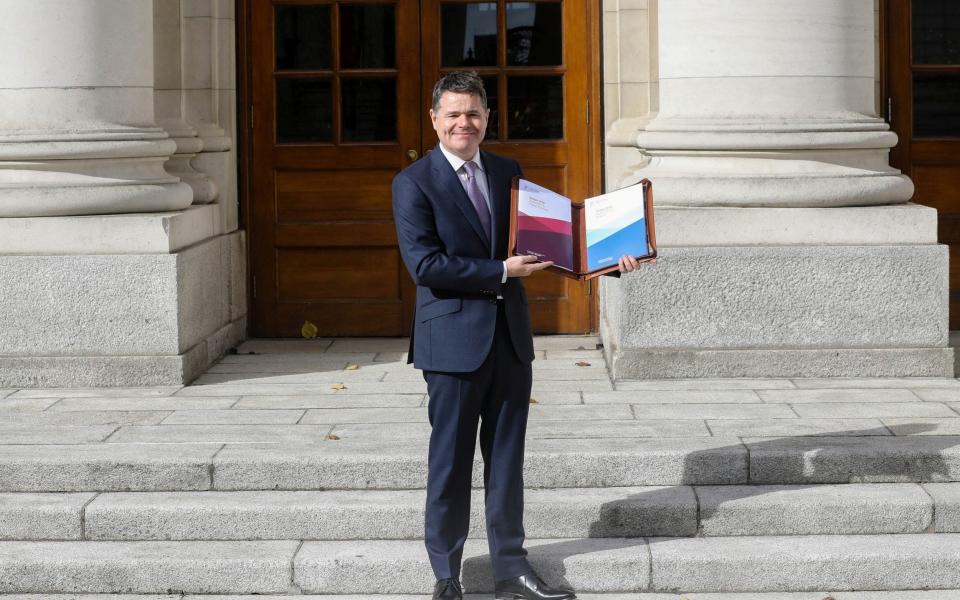 Irish Finance Minister Paschal Donohoe - LORRAINE O'SULLIVAN/REUTERS