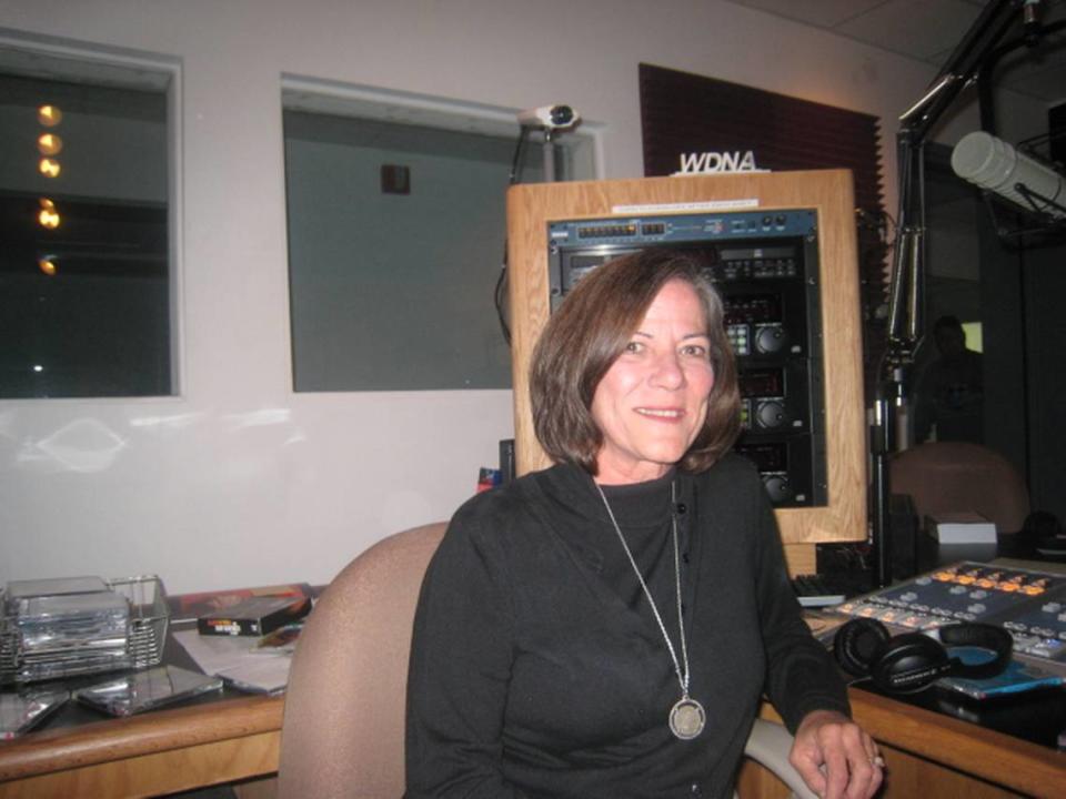 Maggie Pelleyá in WDNA’s studio in a file photo from 2009.