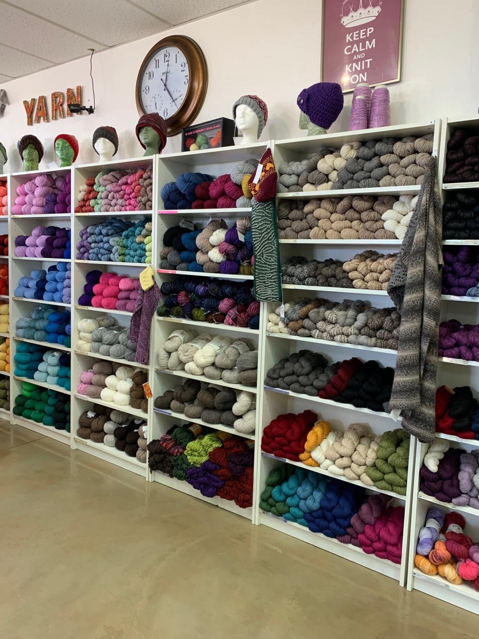 Tempe Yarn & Fiber has seen an uptick in business during the coronavirus pandemic. People have more time to knit, manager Amanda Neal says.