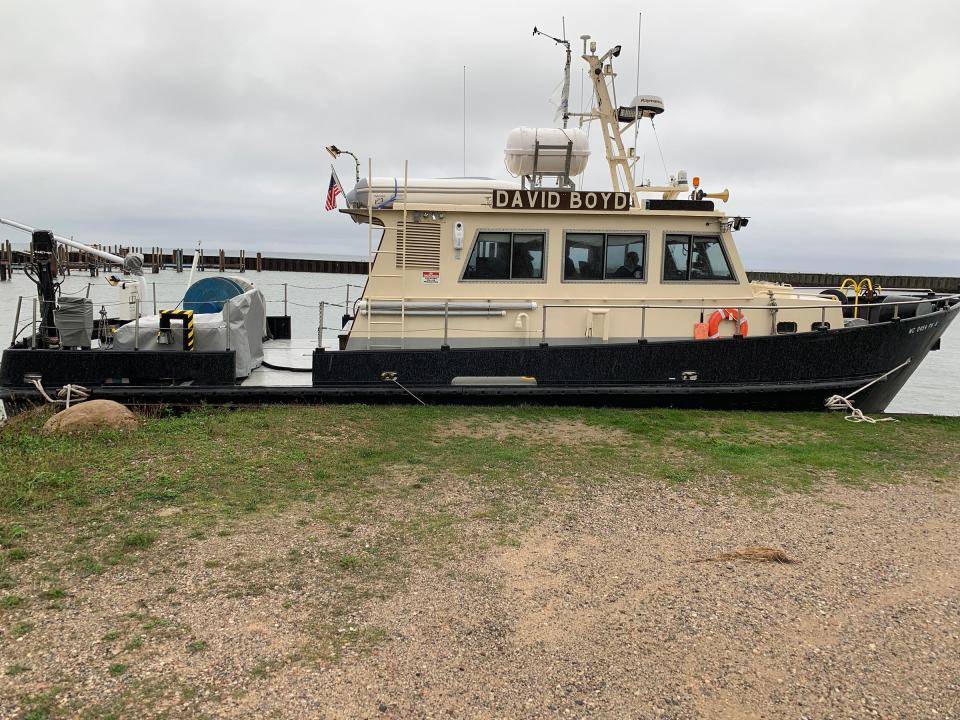 The Great Lakes Shipwreck Historical Society's research vessel, the R.V. David Boyd.