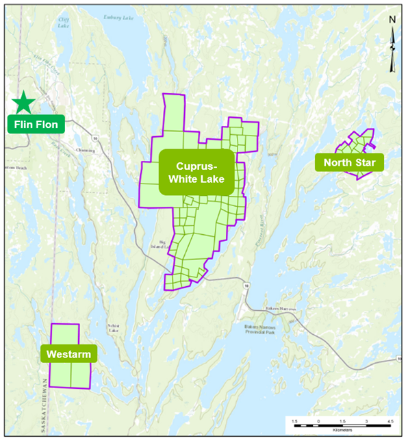 Hudbay has granted Marubeni an option to acquire a 20% interest in three projects located within trucking distance of Hudbay’s processing facilities in Flin Flon, Manitoba. The exploration activities will be funded by Marubeni and carried out by Hudbay. All three properties hold past producing mines that generated meaningful production with attractive grades of both base metals and precious metals. The properties remain highly prospective with potential for further discovery based on the attractive geological setting, limited historical deep drilling and promising geochemical and geophysical targets.