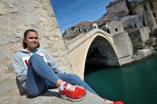 Minela Gacanica, a 19-year-old forward for Emina, believes people are slowly being won over by the merits of women's football in Bosnia