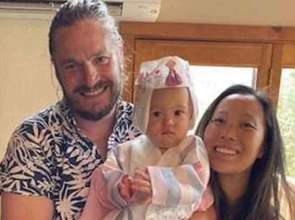 John Gerrish, his partner Ellen Chung, and their one-year-old daughter Miju (KSEE/KGPE by Rosanna Heaslett)