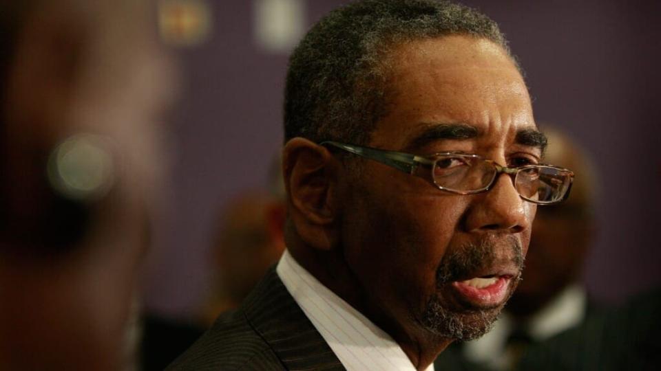 Congressman Bobby Rush (center), co-founder of the Illinois Black Panther Party, has introduced a bill mandating the disclosure of secret FBI files related to the death of his friend, Chairman Fred Hampton. (Photo by Scott Olson/Getty Images)