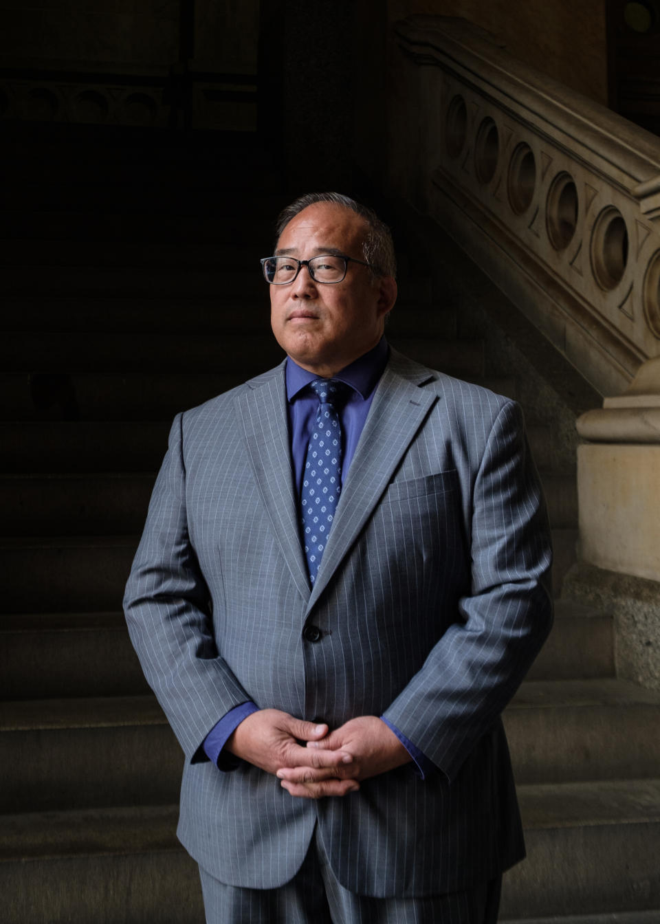 City Councilmember David Oh at Philadelphia City Hall. (Stephanie Mei-Ling for NBC News and ProPublica)