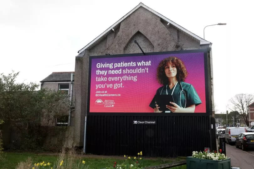 One of the adverts -Credit:WalesOnline/Rob Browne