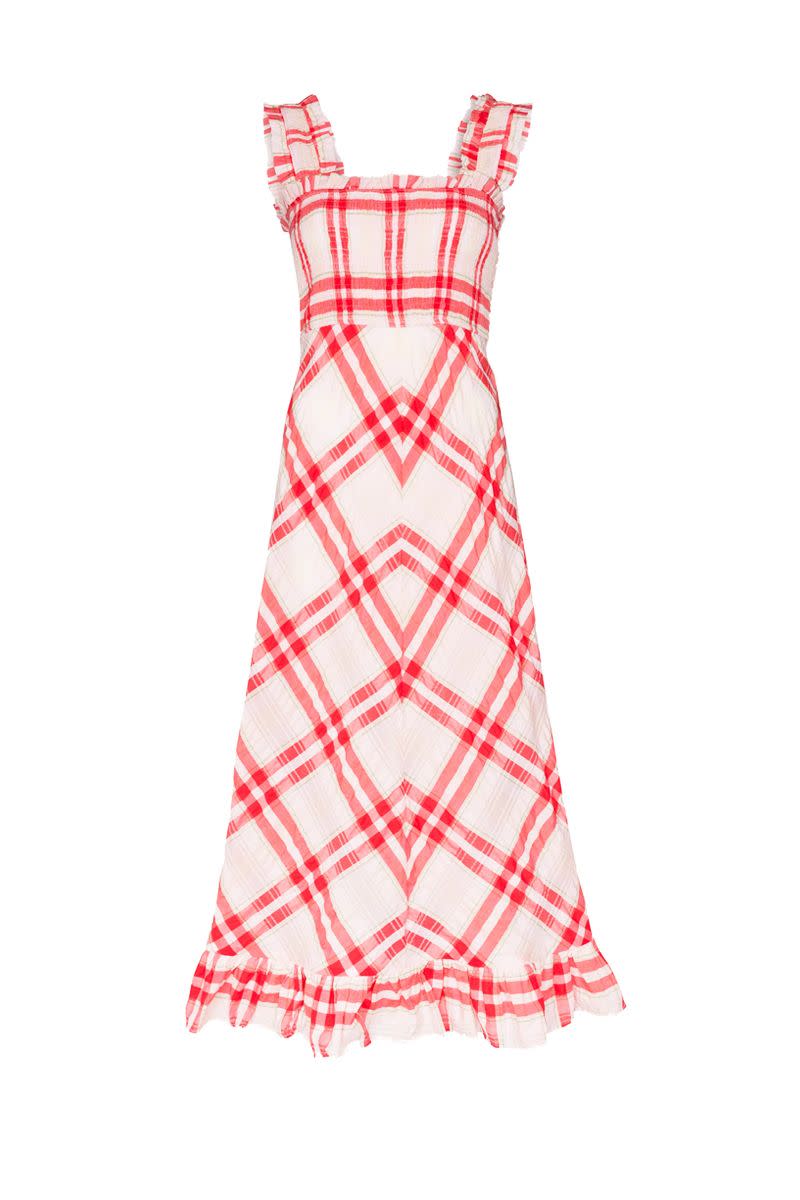 Ganni Checked Maxi Dress