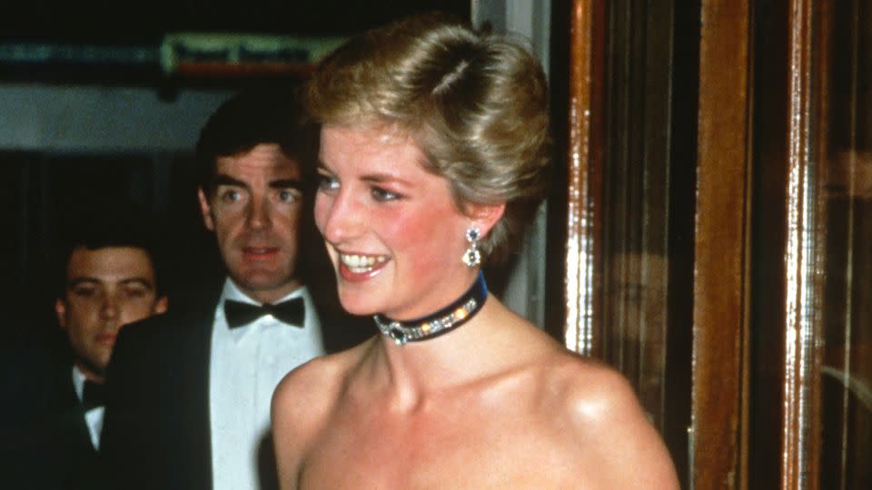 Diana wore this tulle gown to the premiere of "The Phantom of the Opera." - Anwar Hussein/Getty Images