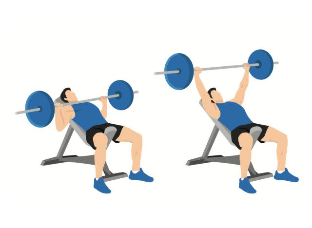 incline barbell bench press