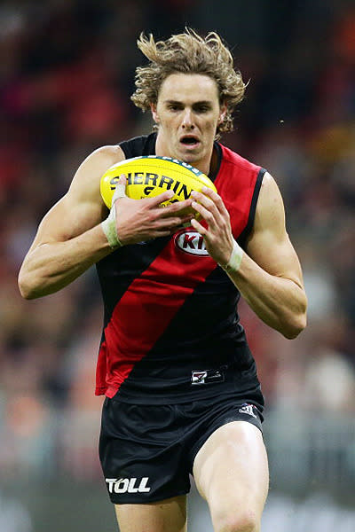 Daniher made it back-to-back rising star nominations for Essendon when he picked up the honour in round 12. The 10th overall pick in the 2012 draft kicked three goals as the Bombers downed the Giants.