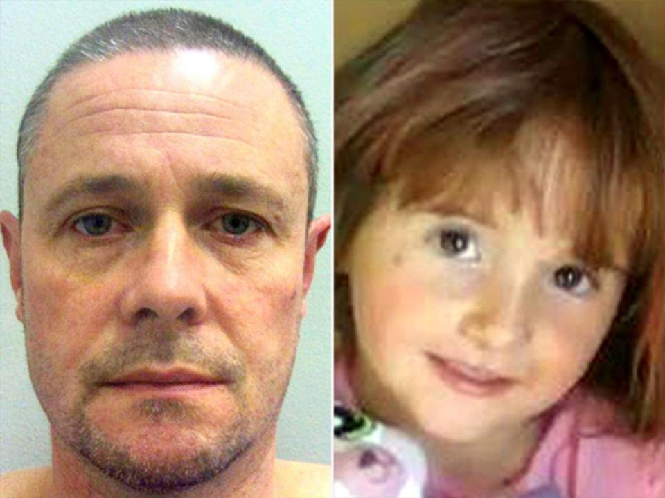 Mr Faulding was involved in the case of missing April Jones (R), before Mark Bridger (L) was convicted of her murder