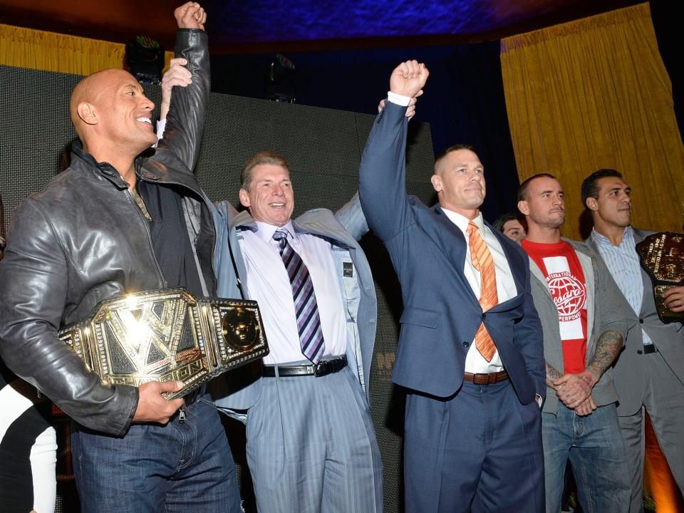 vince mcmahon the rock john cena