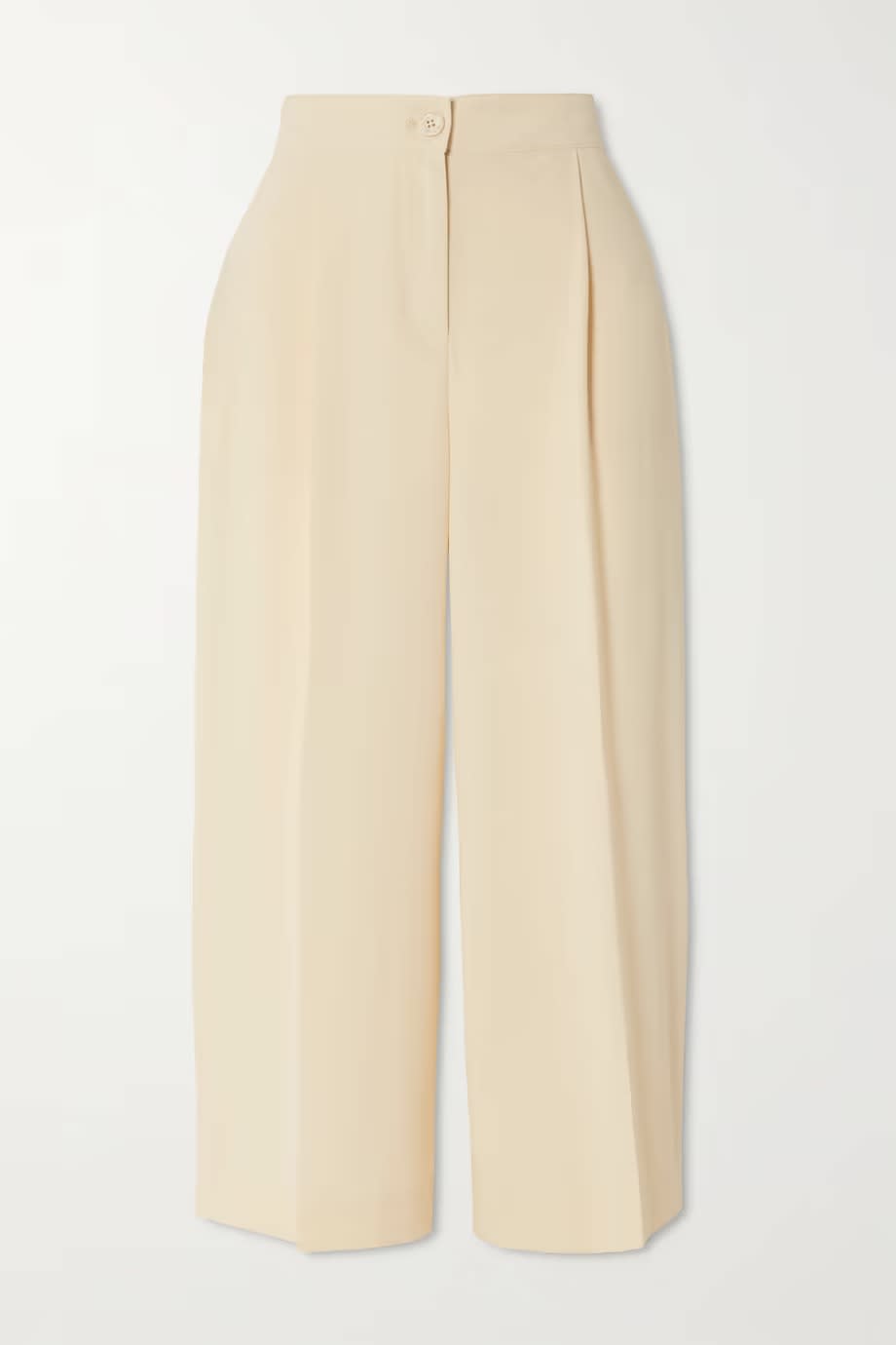 See By Chloé Pleated Crepe Wide-Leg Pants