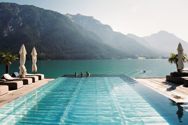 <p>Jaka Bulc</p> The pool at Entners am See, a resort on the southwestern shore of Austriaâ€™s Achen Lake.
