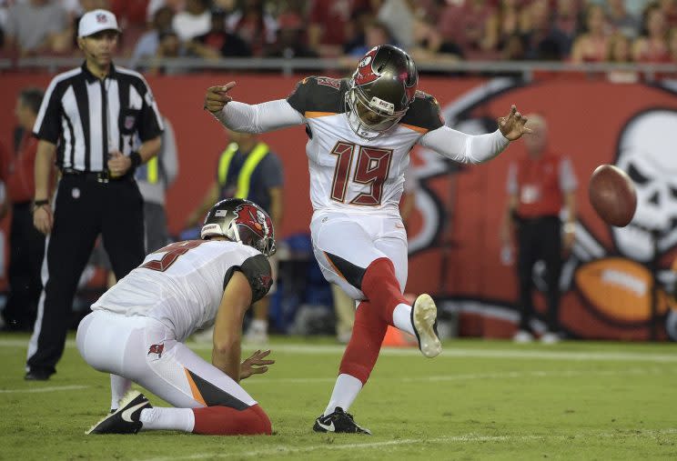 Roberto Aguayo is off to a slow start in his NFL career (AP)