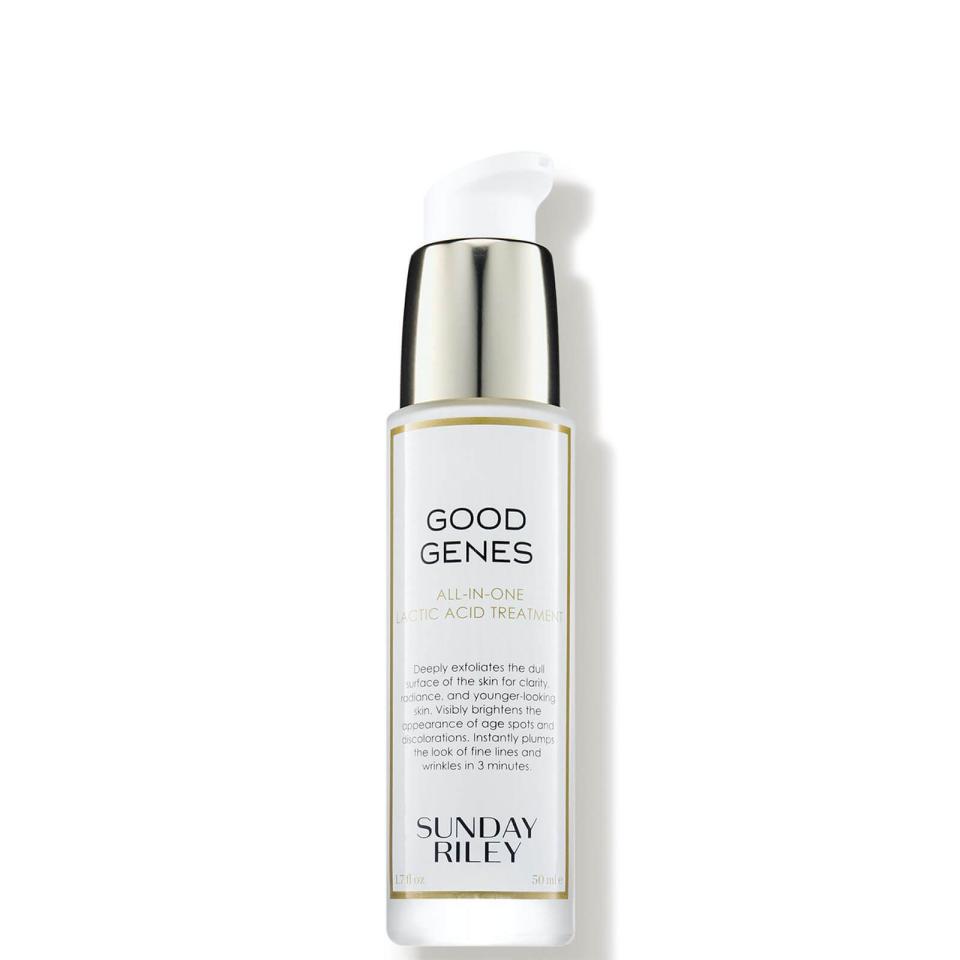 <p><a href="https://clicks.trx-hub.com/xid/hearstcorp_9eb67_har?q=https%3A%2F%2Fwww.skinstore.com%2Fsunday-riley-good-genes-all-in-one-lactic-acid-treatment-1.7oz%2F11588281.html&p=https%3A%2F%2Fwww.harpersbazaar.com%2Fbeauty%2Fskin-care%2Fa42477156%2Fsunday-riley-sale%2F&utmSource=yahoo-us&utmCampaign=67&utmMedium=syn" rel="nofollow noopener" target="_blank" data-ylk="slk:Shop Now;elm:context_link;itc:0;sec:content-canvas" class="link ">Shop Now</a></p><p>Good Genes All-In-One Lactic Acid Treatment </p><p>skinstore.com</p><p>$91.50</p><span class="copyright">SkinStore</span>