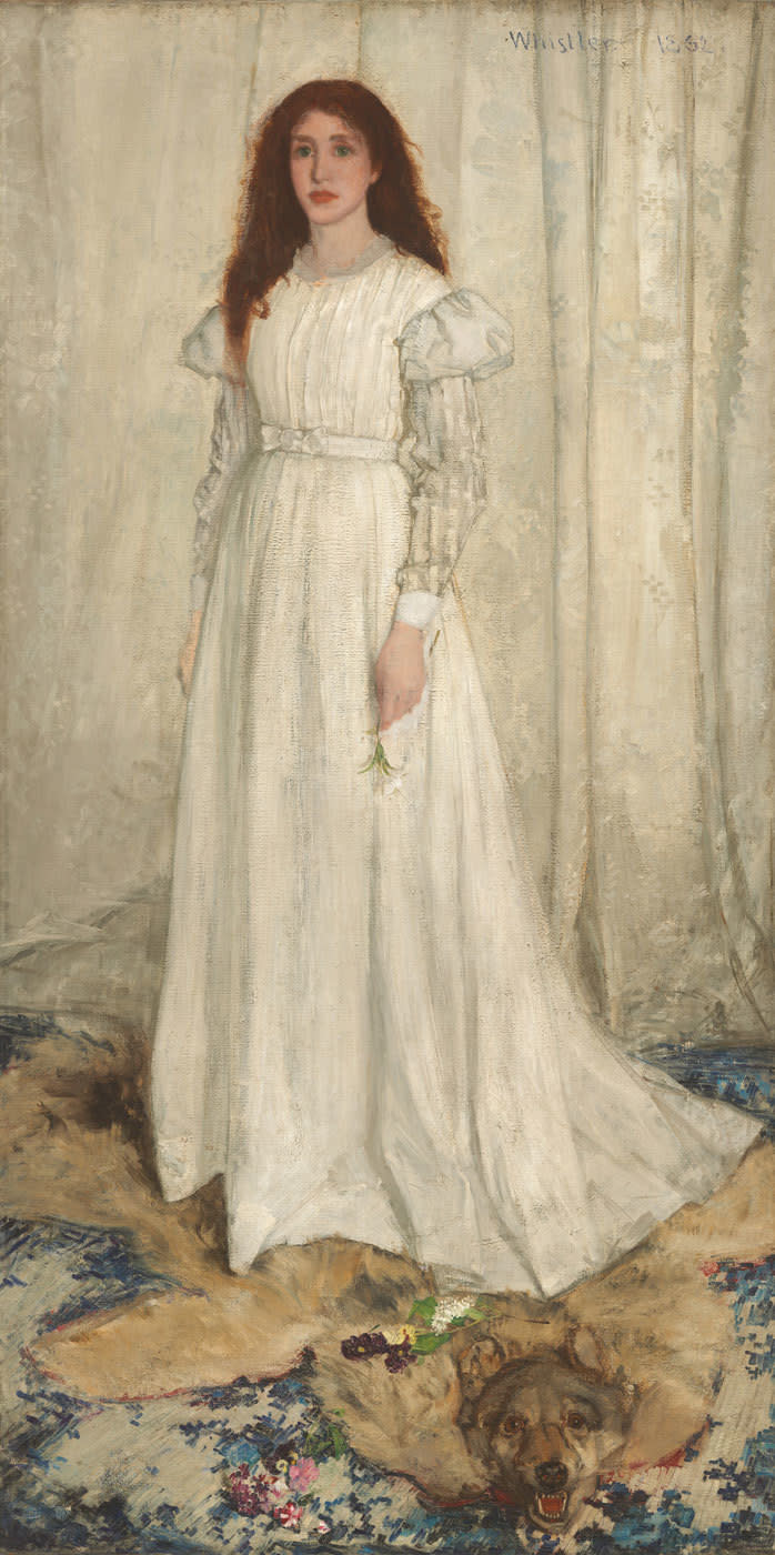 James Abbott McNeill Whistler, “Symphony in White, No. 1: The White Girl,” 1862. - Credit: National Gallery of Art, Washington, Harris Whittemore Collection/ Courtesy