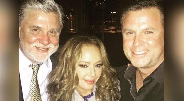 Mike Rinder, Leah Remini and Bryan Seymour in Los Angeles