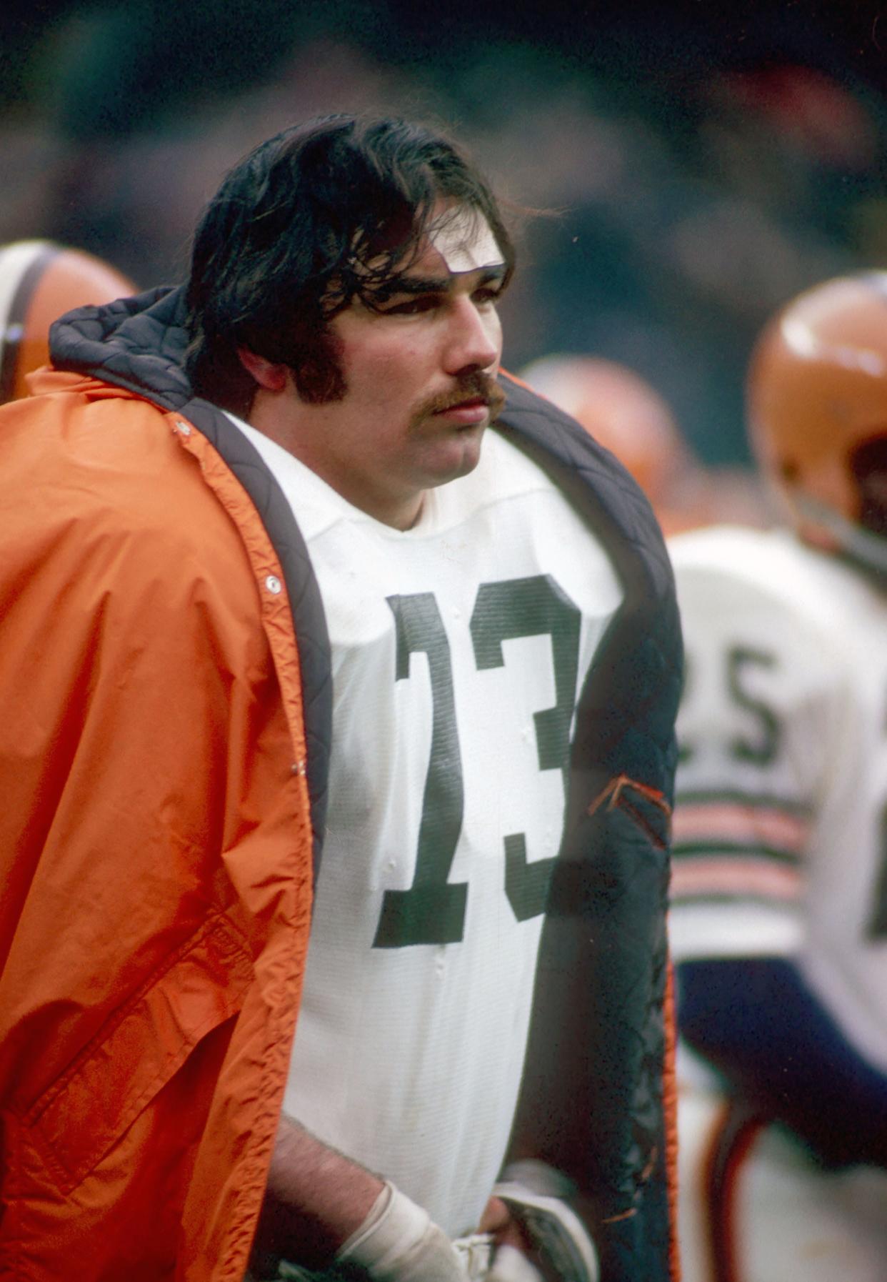 Browns offensive tackle (73) Doug Dieken during the 1972 Season.