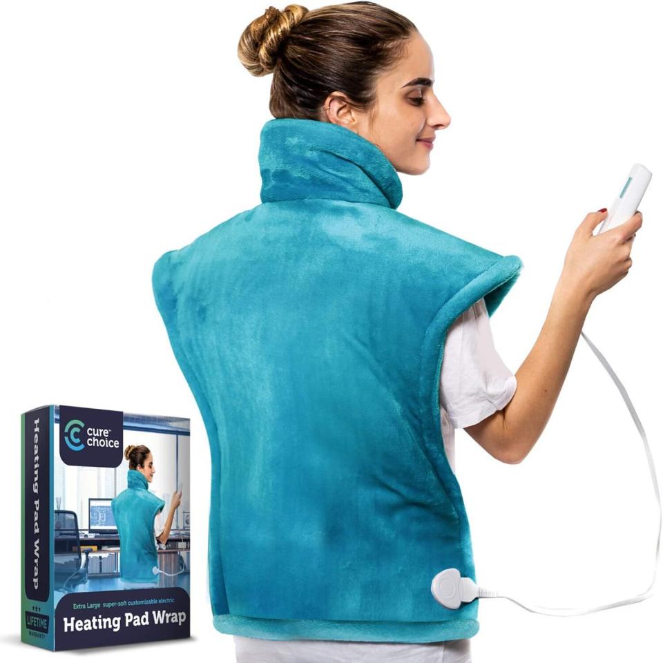 Cure Choice XL Electric Heating Pad for Back Pain Relief,