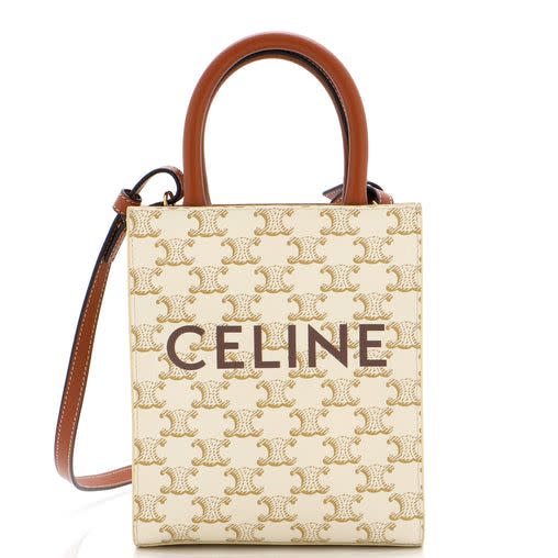 Celine - Authenticated Triomphe Handbag - Leather Multicolour For Woman, Never Worn