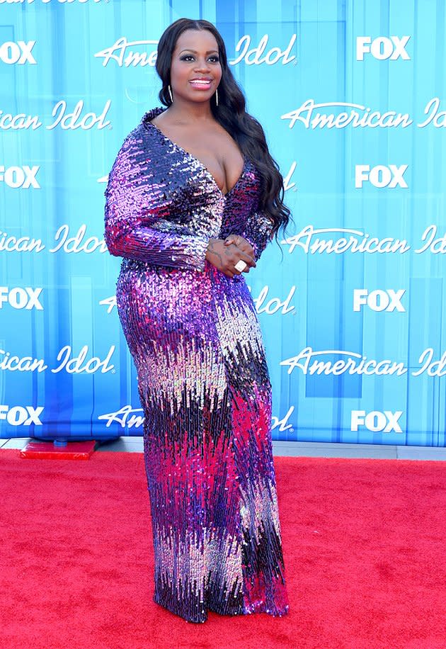 2. Fantasia Barrino -- in an ill-fitting, sequined eyesore -- at the Season 11 "American Idol" finale in Los Angeles (5/23/2012)