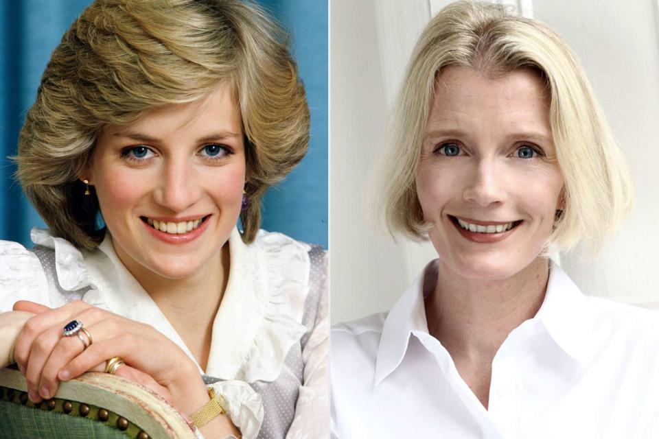 <p>Tim Graham Photo Library via Getty; Laurie Fletcher</p> Princess Diana and author Wendy Holden