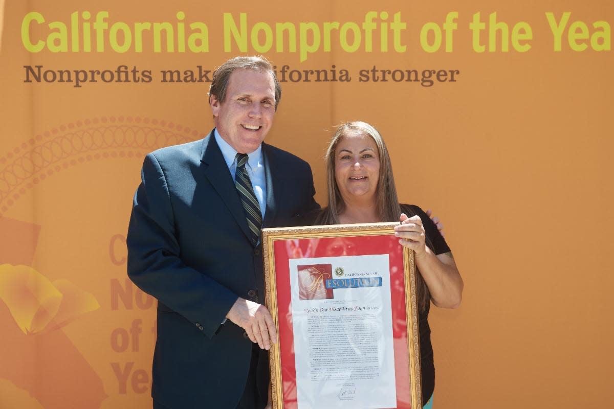 Senator Scott Wilk recognized Dana Hernandez, founder/CEO of the Hesperia-based Rock’n our Disabilities Foundation as the Cal Nonprofit of the Year for the 21st Senate District.