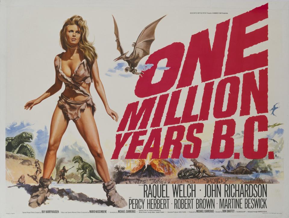 The original poster for One Million Years BC - Getty