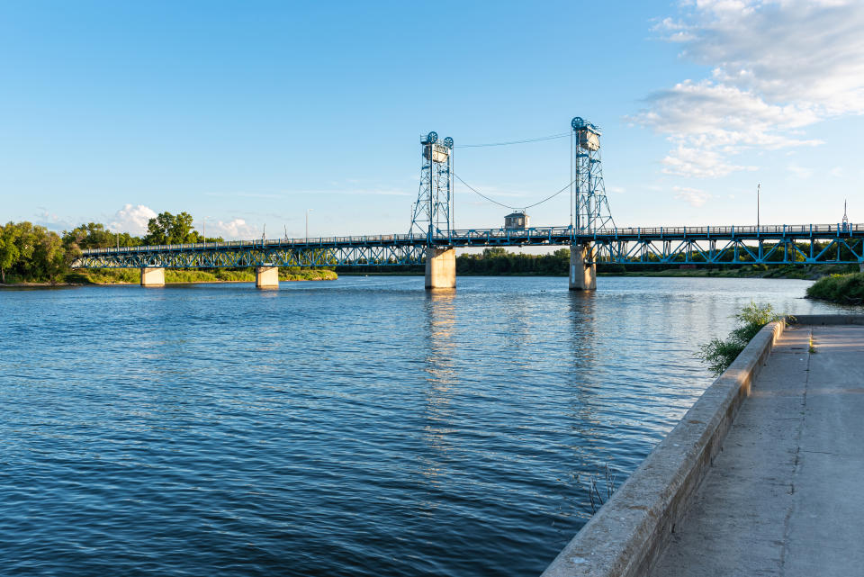 A view of the Red River in Canada