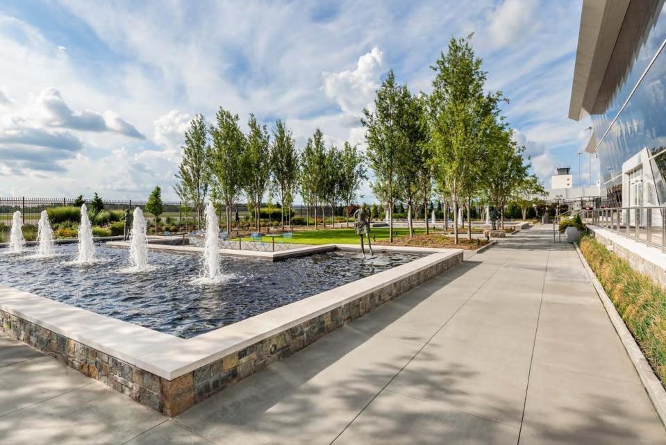 American Airlines will soon offer daily nonstop flights from GSP International Airport, pictured, to New York's LaGuardia Airport.