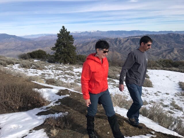 Cara Lacey and Zachary Principe in the Tehachapi mountains.